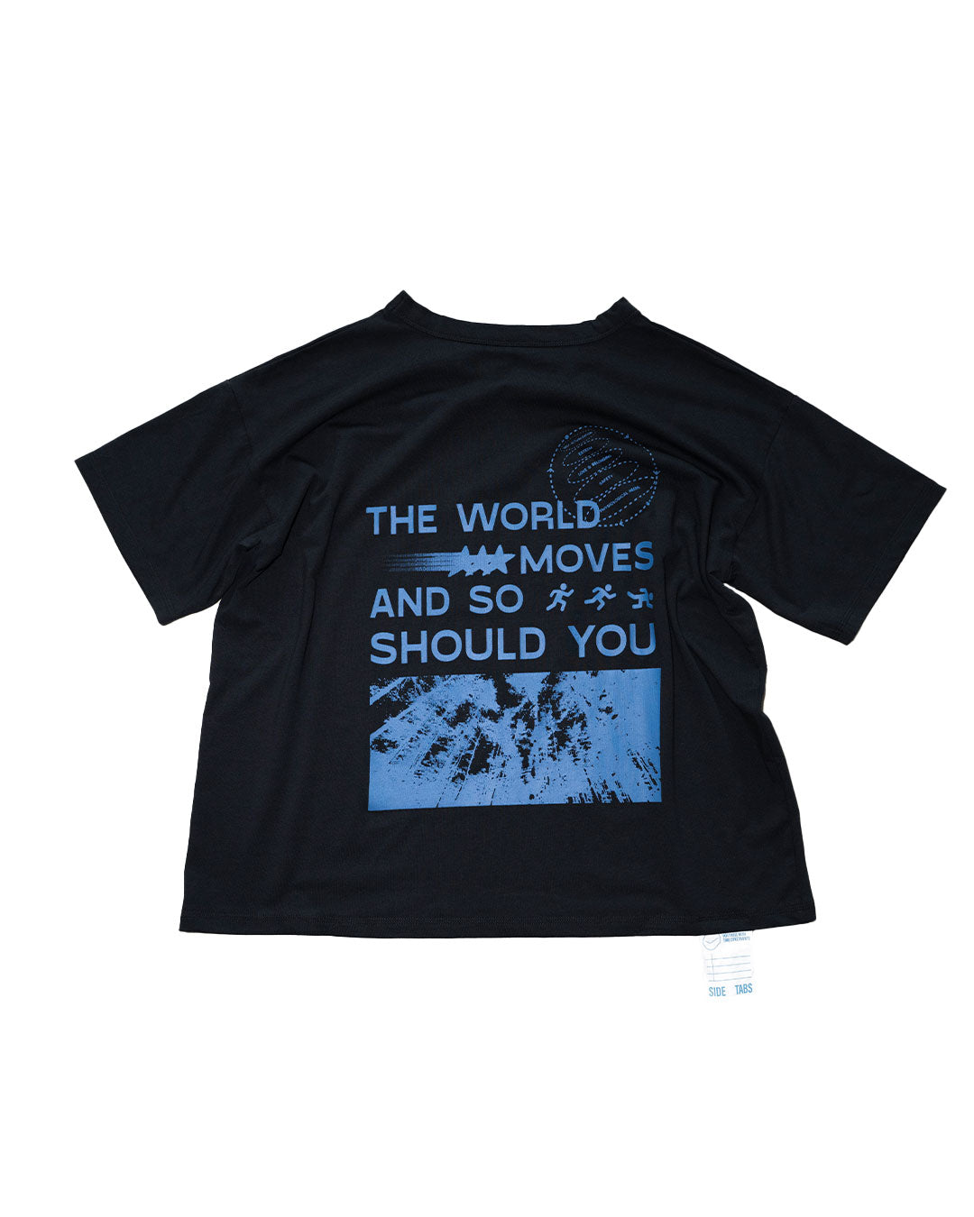 World Moves Tee in Black