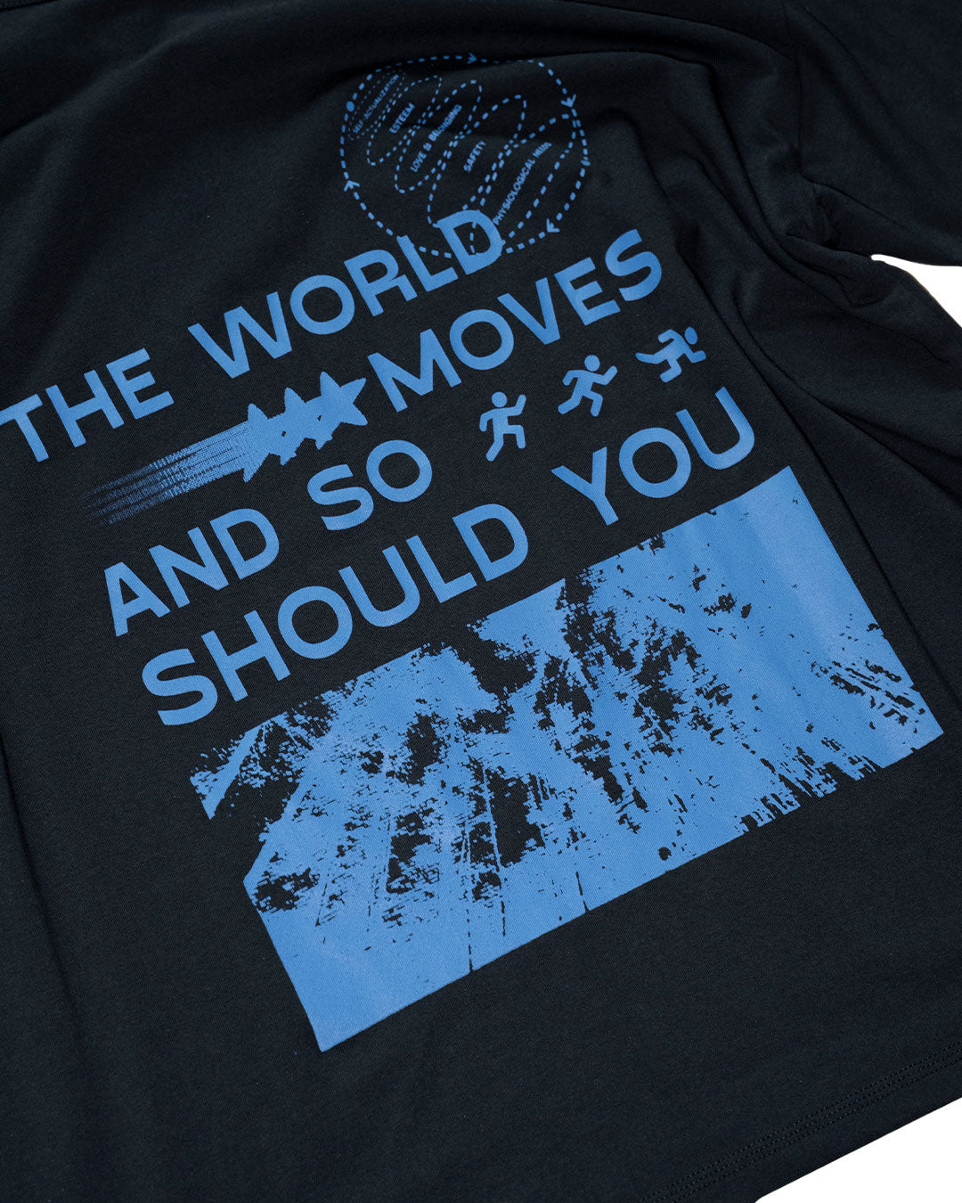 World Moves Tee in Black