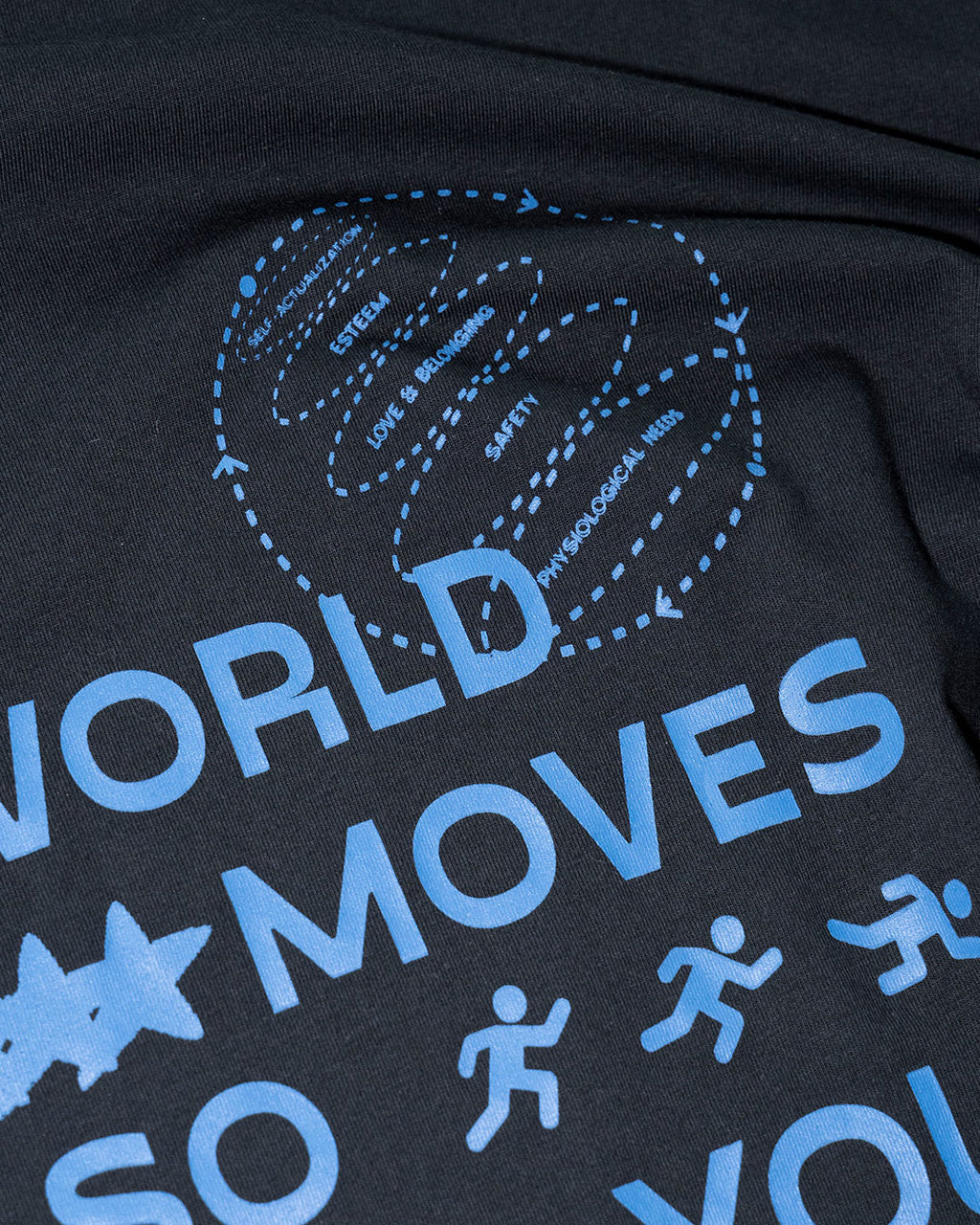 World Moves Tee in Black