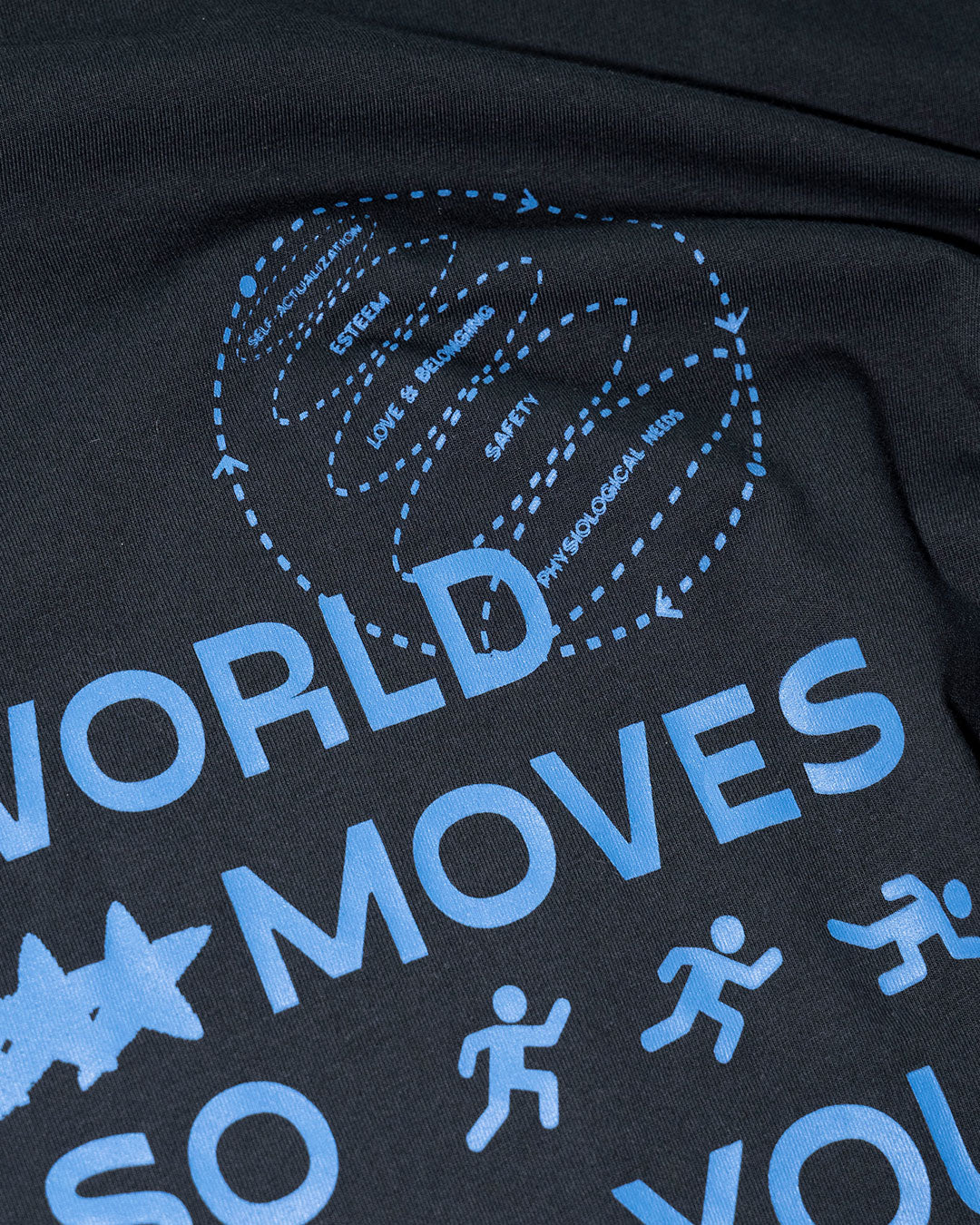World Moves Tee in Black
