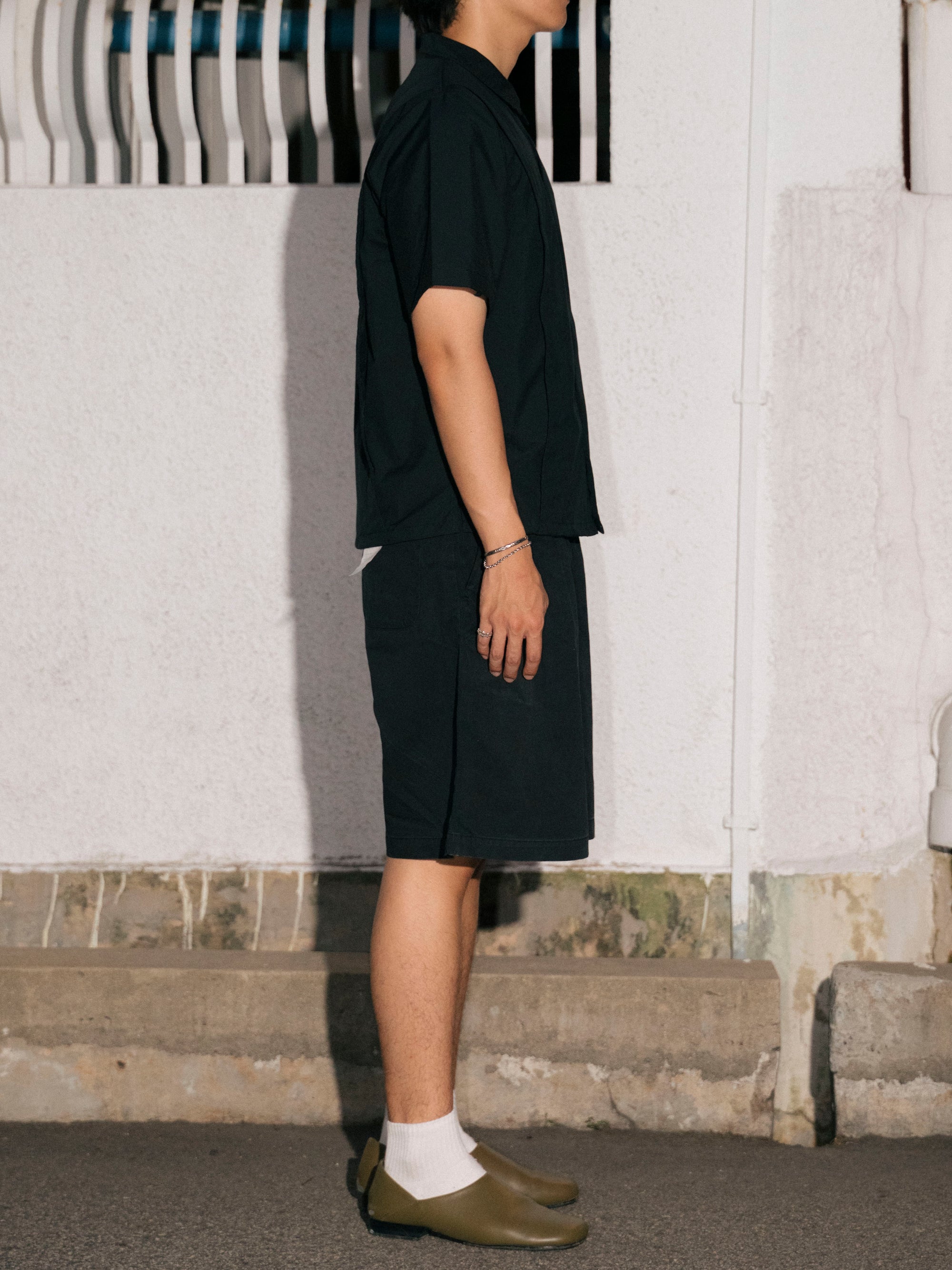 Panel Shirt in Black
