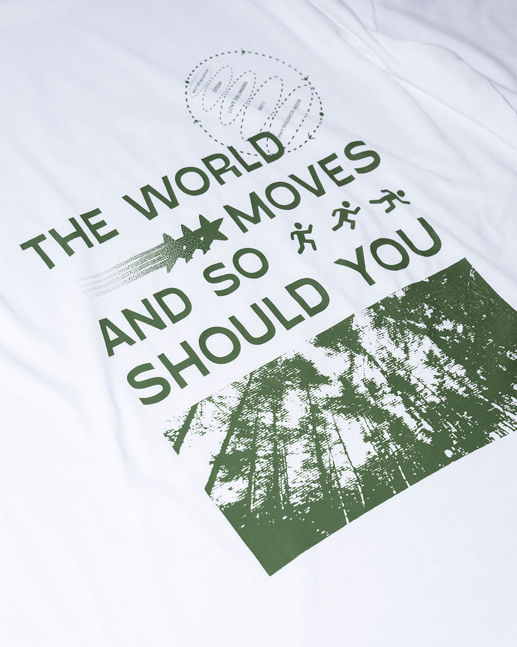 World Moves Tee in White