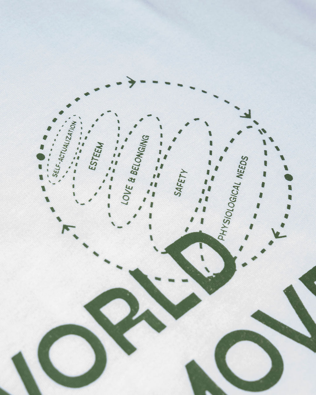World Moves Tee in White
