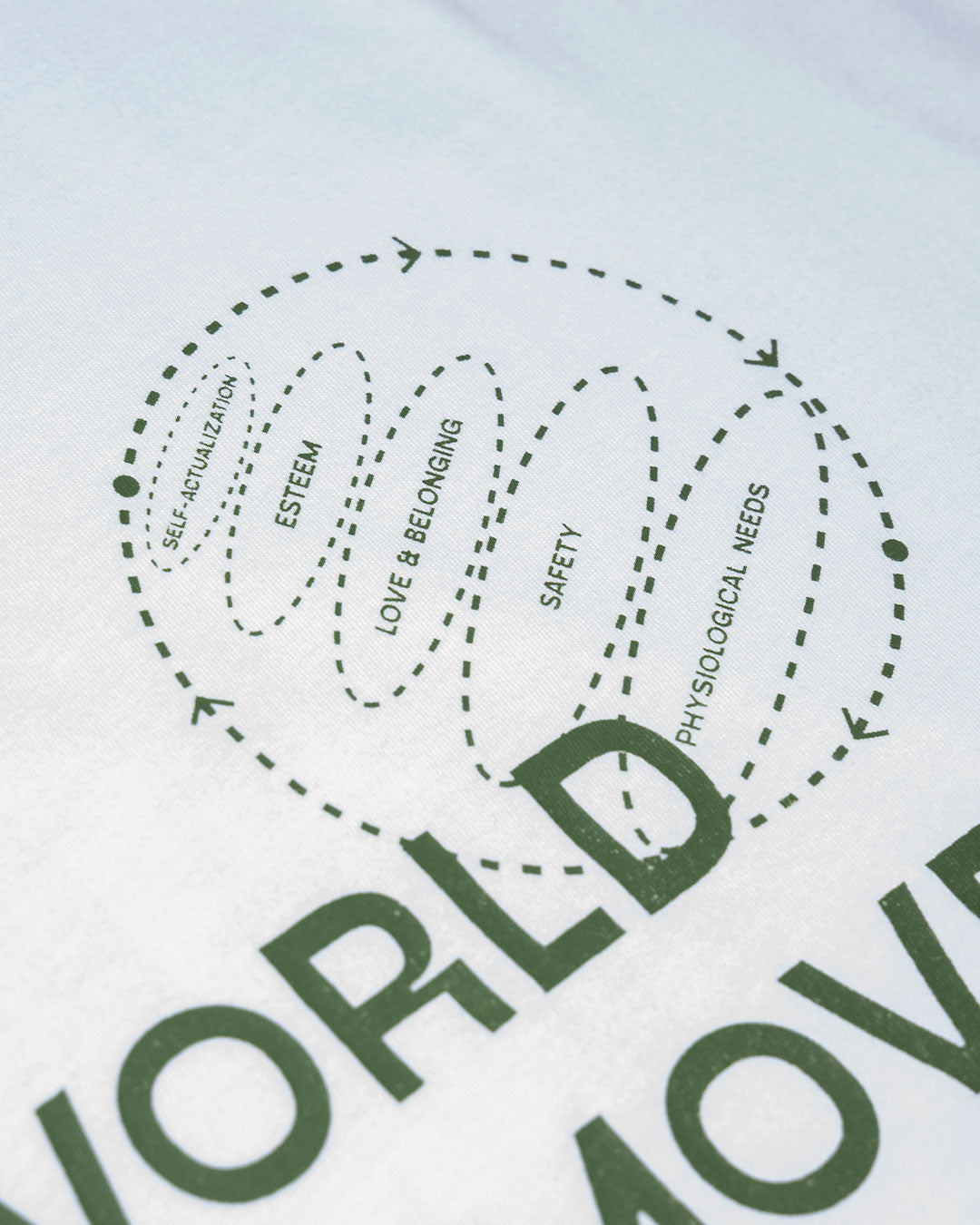 World Moves Tee in White